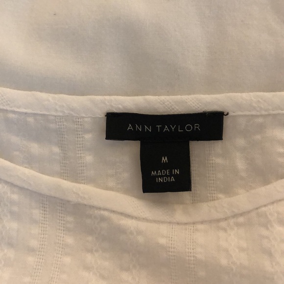 Ann Taylor white blouse - Picture 3 of 4
